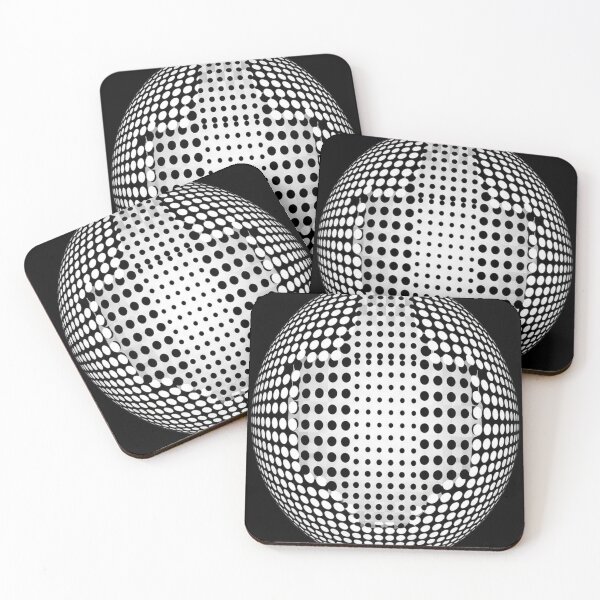 Item preview, Black And White Victor Vasarely Style Optical Illusion designed and sold by emmanuelsilve.