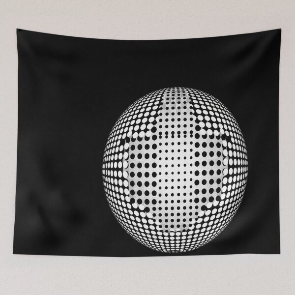Item preview, Black And White Victor Vasarely Style Optical Illusion designed and sold by emmanuelsilve.