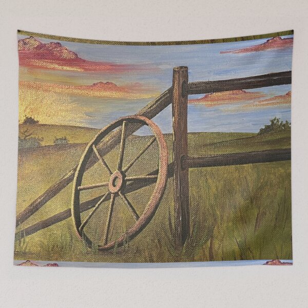 Item preview, Country Sunset, acrylic painting  designed and sold by GiSilver.