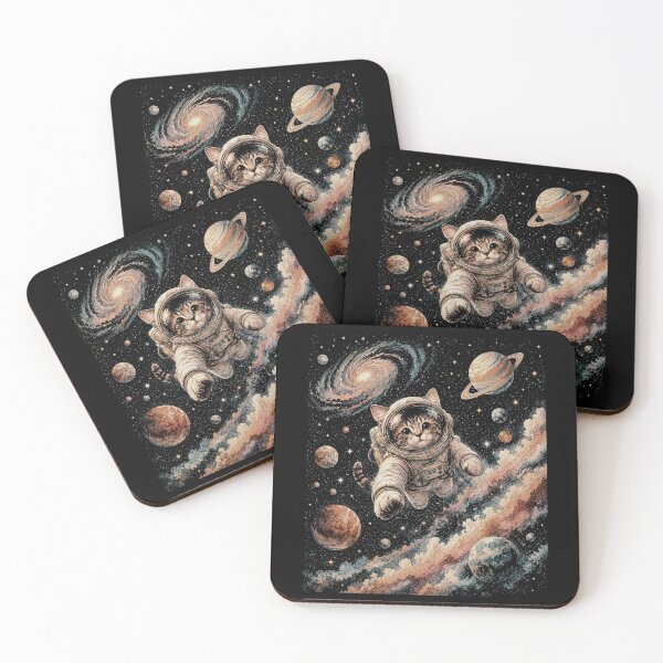 Item preview,  Cosmic Cat Astronaut Galaxy Adventure | Colorful Space Fantasy Art designed and sold by SOUFIANE1991.
