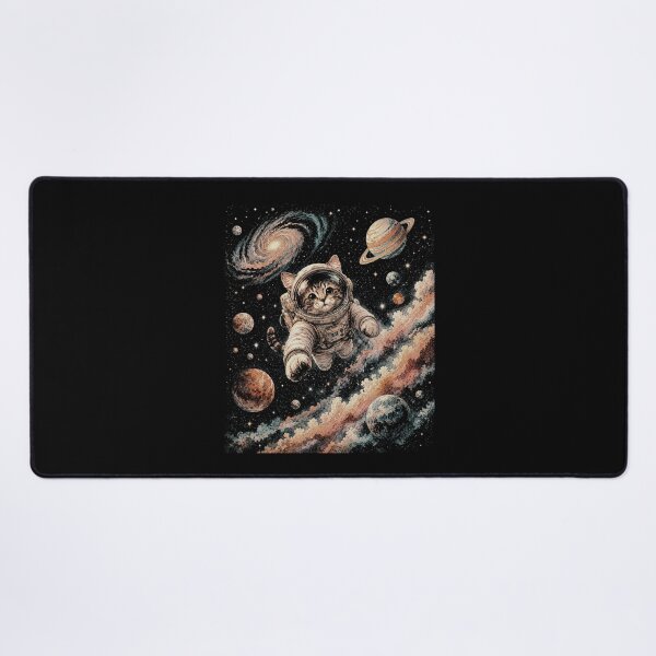 Item preview, Cosmic Cat Astronaut Galaxy Adventure | Colorful Space Fantasy Art designed and sold by SOUFIANE1991.