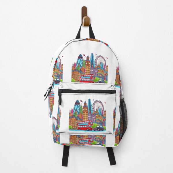 Item preview, London and London Eye mixed cartoon style, double decker, Big Ben designed and sold by Coolparrotgirl.