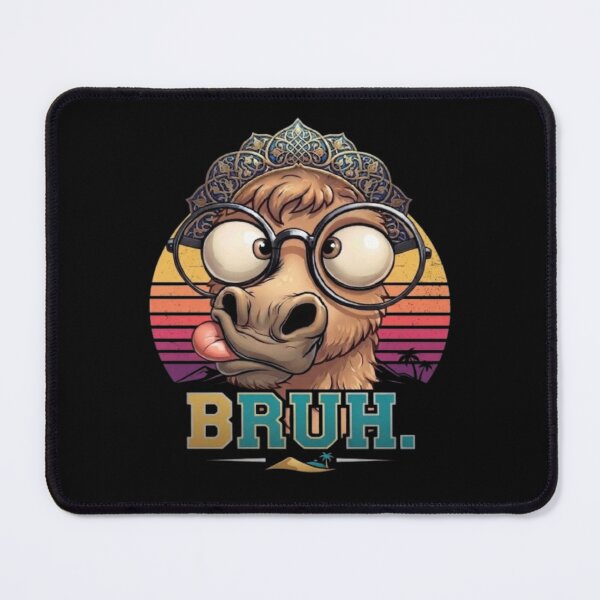 Item preview, Funny Bruh Camel with Glasses Retro Sunset Art designed and sold by DailySparks.