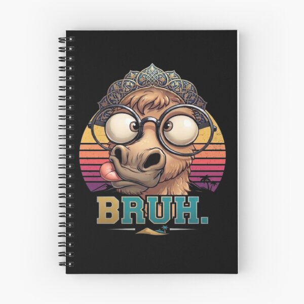 Item preview, Funny Bruh Camel with Glasses Retro Sunset Art designed and sold by DailySparks.