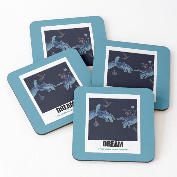 Item preview, Surreal Dream Hands Blue Aesthetic Wall Art designed and sold by Gingergarlic.