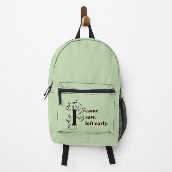 Item preview, I Came I Saw I Left Early | Floral Introvert Typography designed and sold by Nikola Dio.