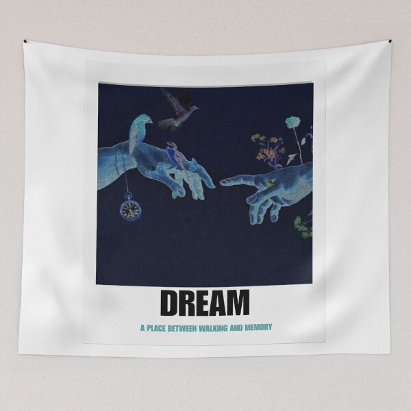 Item preview, Surreal Dream Hands Blue Aesthetic Wall Art designed and sold by Gingergarlic.