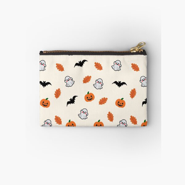 Item preview, Cute Halloween Pattern with Pumpkins, Ghosts, Bats & Autumn Leaves designed and sold by NUSUSDREAM.