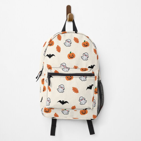 Item preview, Cute Halloween Pattern with Pumpkins, Ghosts, Bats & Autumn Leaves designed and sold by NUSUSDREAM.