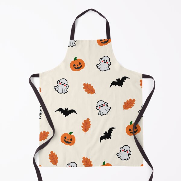 Item preview, Cute Halloween Pattern with Pumpkins, Ghosts, Bats & Autumn Leaves designed and sold by NUSUSDREAM.