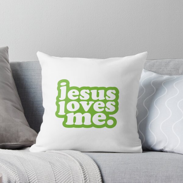 Item preview, Jesus Loves Me Christian Transparent Glossy Sticker Pin designed and sold by Rolographics1.
