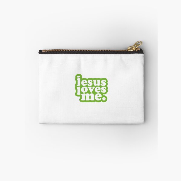 Item preview, Jesus Loves Me Christian Transparent Glossy Sticker Pin designed and sold by Rolographics1.
