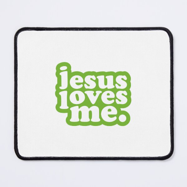 Item preview, Jesus Loves Me Christian Transparent Glossy Sticker Pin designed and sold by Rolographics1.
