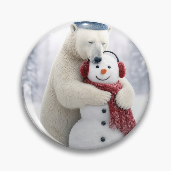Item preview, Un oso polar abraza a un muñeco de nieve. designed and sold by Maria Dryfhout.
