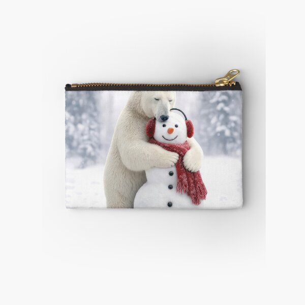 Item preview, Polar Bear Hugging a Snowman designed and sold by Maria Dryfhout.
