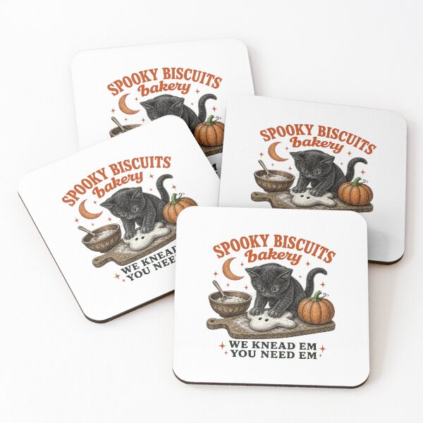 Item preview, Spooky Biscuits Bakery Halloween Cat Retro pumpkin gift designed and sold by Amzkao.