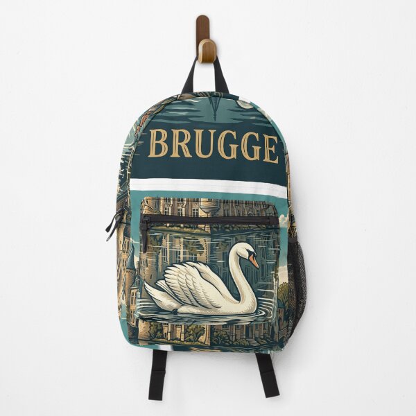 Item preview, Vintage Brugge White Swan Travel Art designed and sold by ZUMERI.