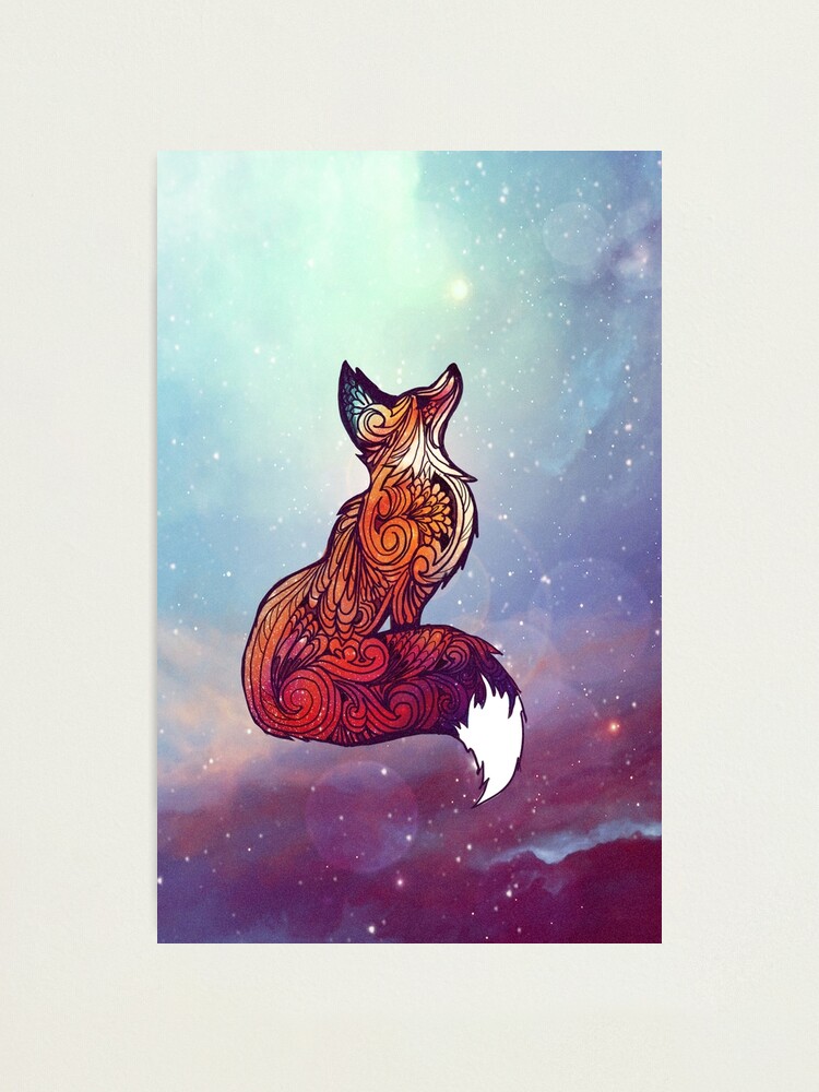 Thumbnail 2 of 3, Photographic Print, Space Fox designed and sold by Danielle Madrigal-Upchurch.