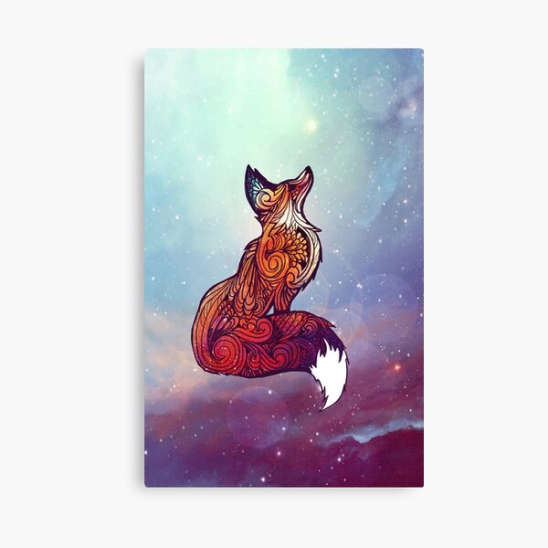 Space Fox Canvas Print