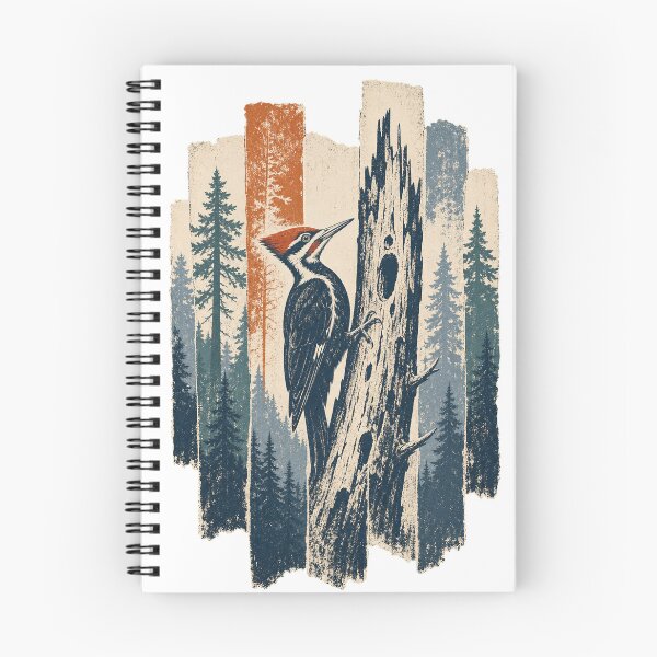 Item preview, Pileated Woodpecker in the Old Growth Forest Wild Bird Nature Wall Art designed and sold by VisualArtsOasis.
