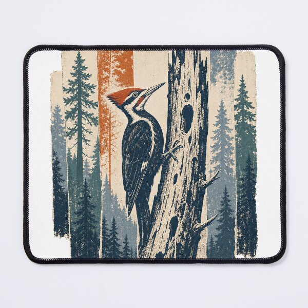 Item preview, Pileated Woodpecker in the Old Growth Forest Wild Bird Nature Wall Art designed and sold by VisualArtsOasis.
