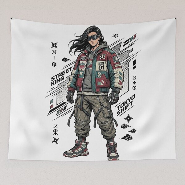 Item preview, Tokyo Street Racer Japanese Urban Techwear Vintage designed and sold by cannsuh.