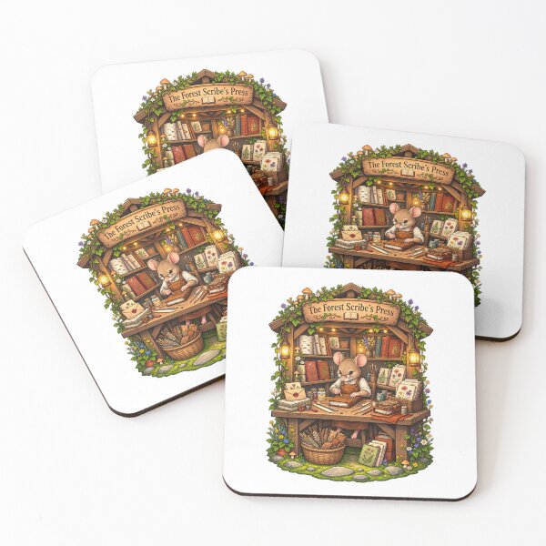 Item preview, The Forest Scribe’s Press | Woodland Mouse Bookbinder | Enchanted Forest Writing Workshop designed and sold by MrDev.