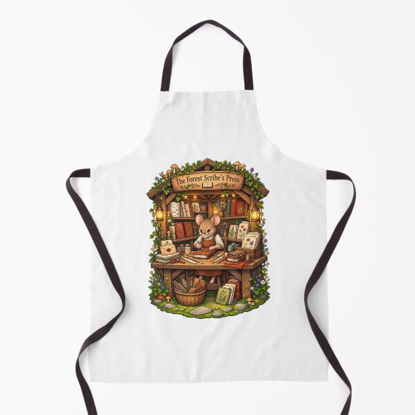 Item preview, The Forest Scribe’s Press | Woodland Mouse Bookbinder | Enchanted Forest Writing Workshop designed and sold by MrDev.