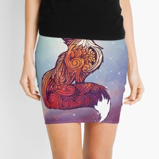 Space Fox Mini Skirt