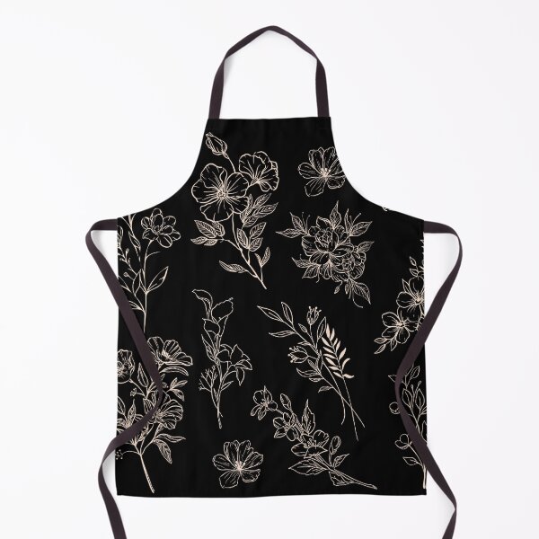 Item preview, Rose Gold Botanical Line Art - Fine Floral Sketch Pattern designed and sold by Verantia.