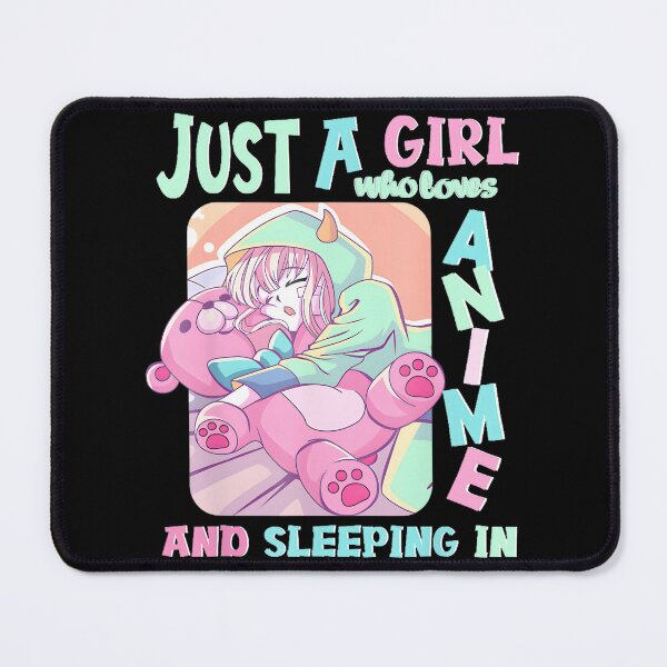 Item preview, Anime Girl Just A Girl Who Loves Sleeping In Cute Animalpng designed and sold by MarkemStudio.