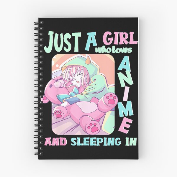 Item preview, Anime Girl Just A Girl Who Loves Sleeping In Cute Animalpng designed and sold by MarkemStudio.