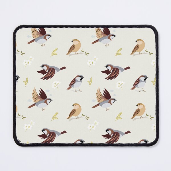 Item preview, Cute Sparrow Bird Pattern designed and sold by Rômulo Queiroz.