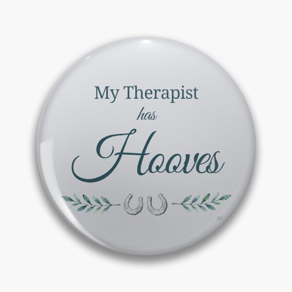 Item preview, My Therapist Has Hooves | Horse Lover Quote | Equestrian Farmhouse Gift designed and sold by 3Hoofprints.