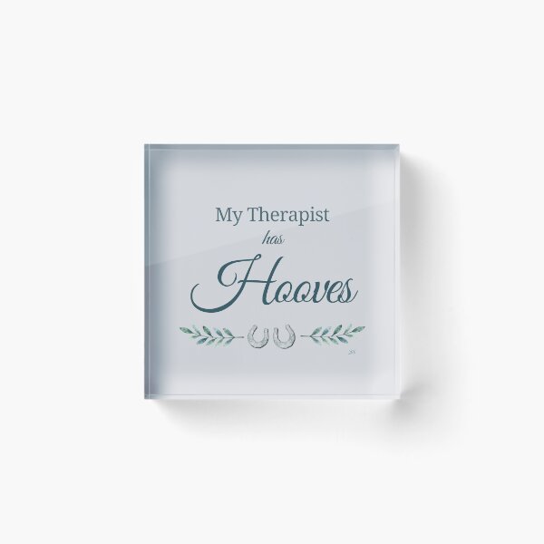 Item preview, My Therapist Has Hooves | Horse Lover Quote | Equestrian Farmhouse Gift designed and sold by 3Hoofprints.
