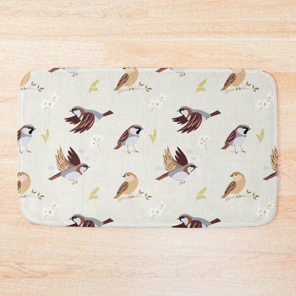 Item preview, Cute Sparrow Bird Pattern designed and sold by Rômulo Queiroz.