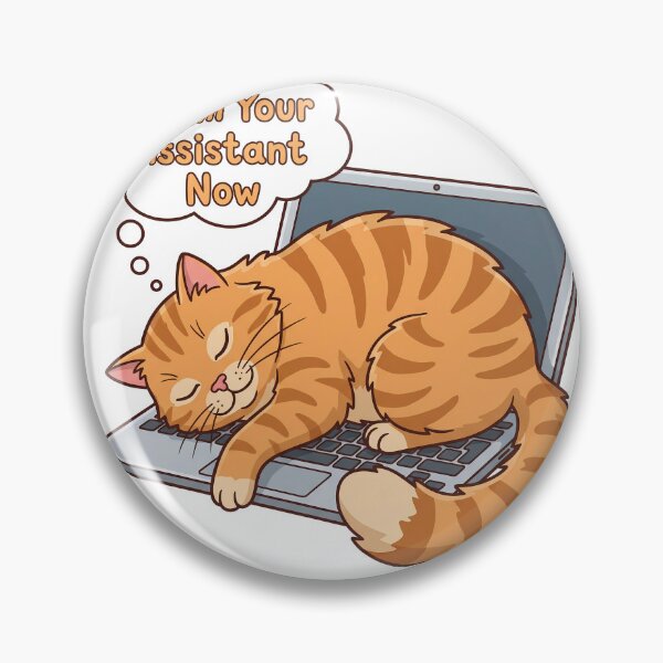 Item preview, Sleeping Cat On Laptop WFH Cat Humor designed and sold by BobbyTee Merch.