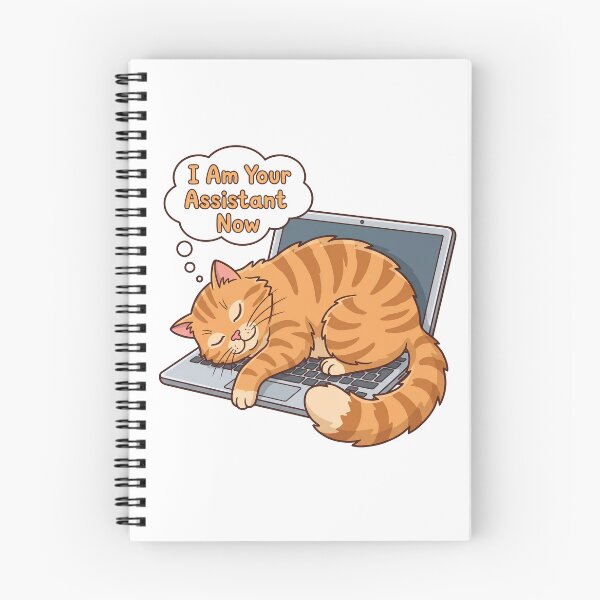 Item preview, Sleeping Cat On Laptop WFH Cat Humor designed and sold by BobbyTee Merch.