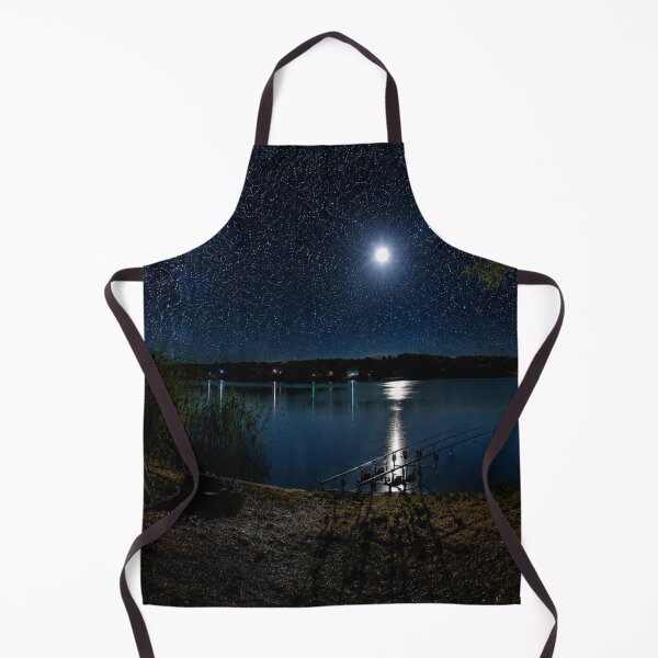 Item preview, Carp Fishing Night Session Under Starry Sky - Milky Way Landscape designed and sold by GeekAnglerStore.