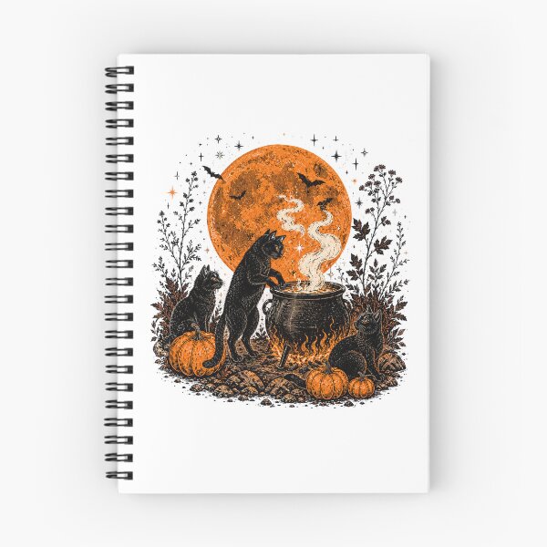 Item preview, Halloween Witch Cat Coven Spooky  Retro pumpkin gift designed and sold by Amzkao.