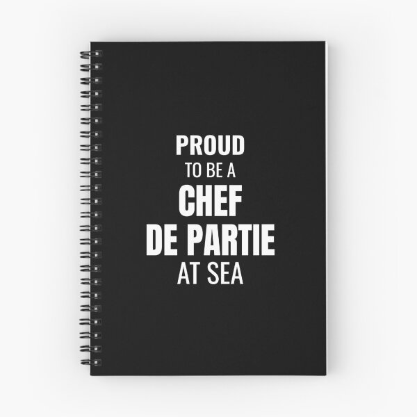 Item preview, Proud to be a Chef de Partie at Sea (White) designed and sold by ShipCrewNation.