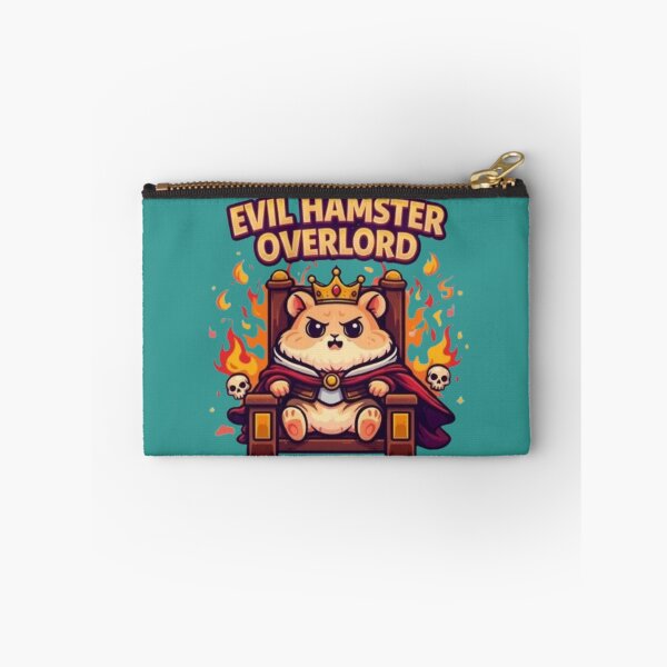 Item preview, Evil Hamster Overlord Sitting On Throne designed and sold by Northern Glow Art.