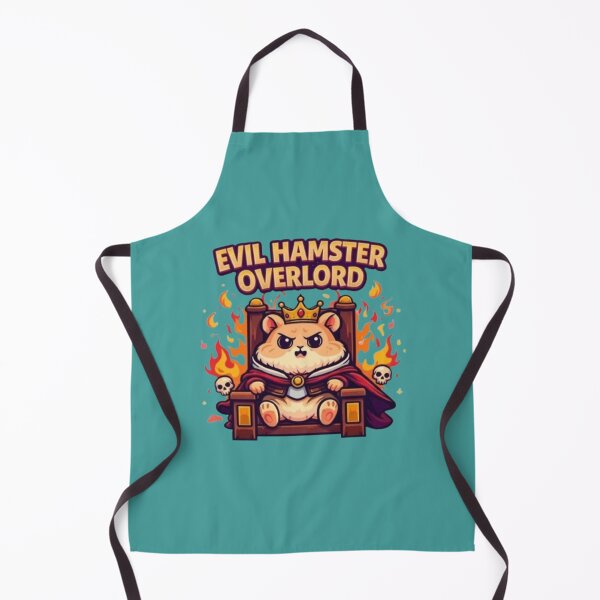 Item preview, Evil Hamster Overlord Sitting On Throne designed and sold by Northern Glow Art.
