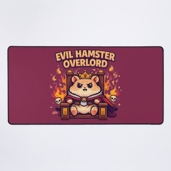 Item preview, Evil Hamster Overlord Sitting On Throne designed and sold by Northern Glow Art.