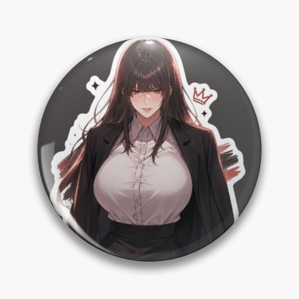 Artikelvorschau, Confident Anime Boss Girl Sticker – Dark Aesthetic Office Queen entworfen und verkauft von MeowLoka ⭐⭐⭐⭐.