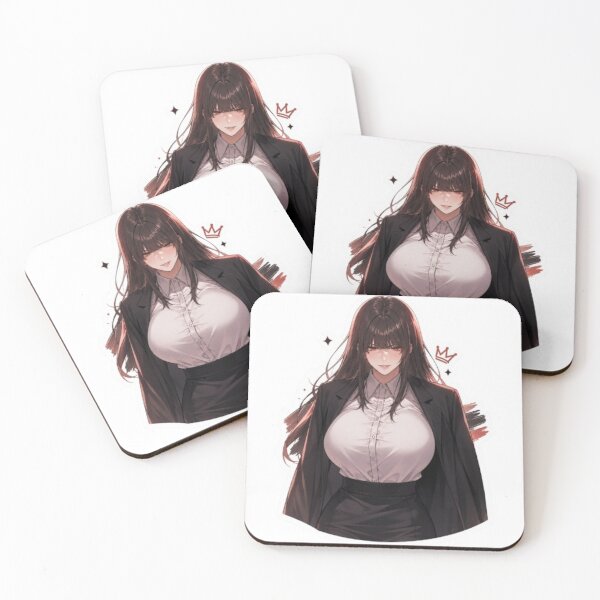 Item preview, Confident Anime Boss Girl Sticker – Dark Aesthetic Office Queen designed and sold by MeowLoka ⭐⭐⭐⭐.