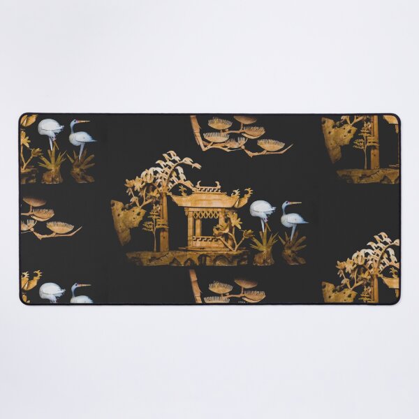 Item preview, Serene Chinese Pagoda and Cranes Tranquil Landscape Art designed and sold by SiliconValleyUS.