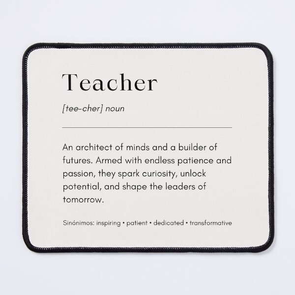 Item preview, Teacher Definition Minimalist Typography | Inspirational Teacher Life Definition Quote Print | Teacher Appreciation Definition Gift | Back To School Teacher Definition Design | Educator Definition designed and sold by LitzoyGlobeArt.