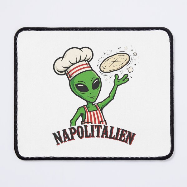 Item preview, Neapolitan – Funny Alien Pizza Chef Pun designed and sold by MokeleShop.