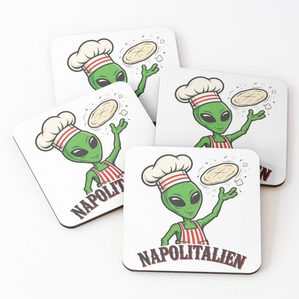 Item preview, Neapolitan – Funny Alien Pizza Chef Pun designed and sold by MokeleShop.